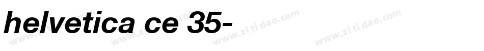 helvetica ce 35字体转换